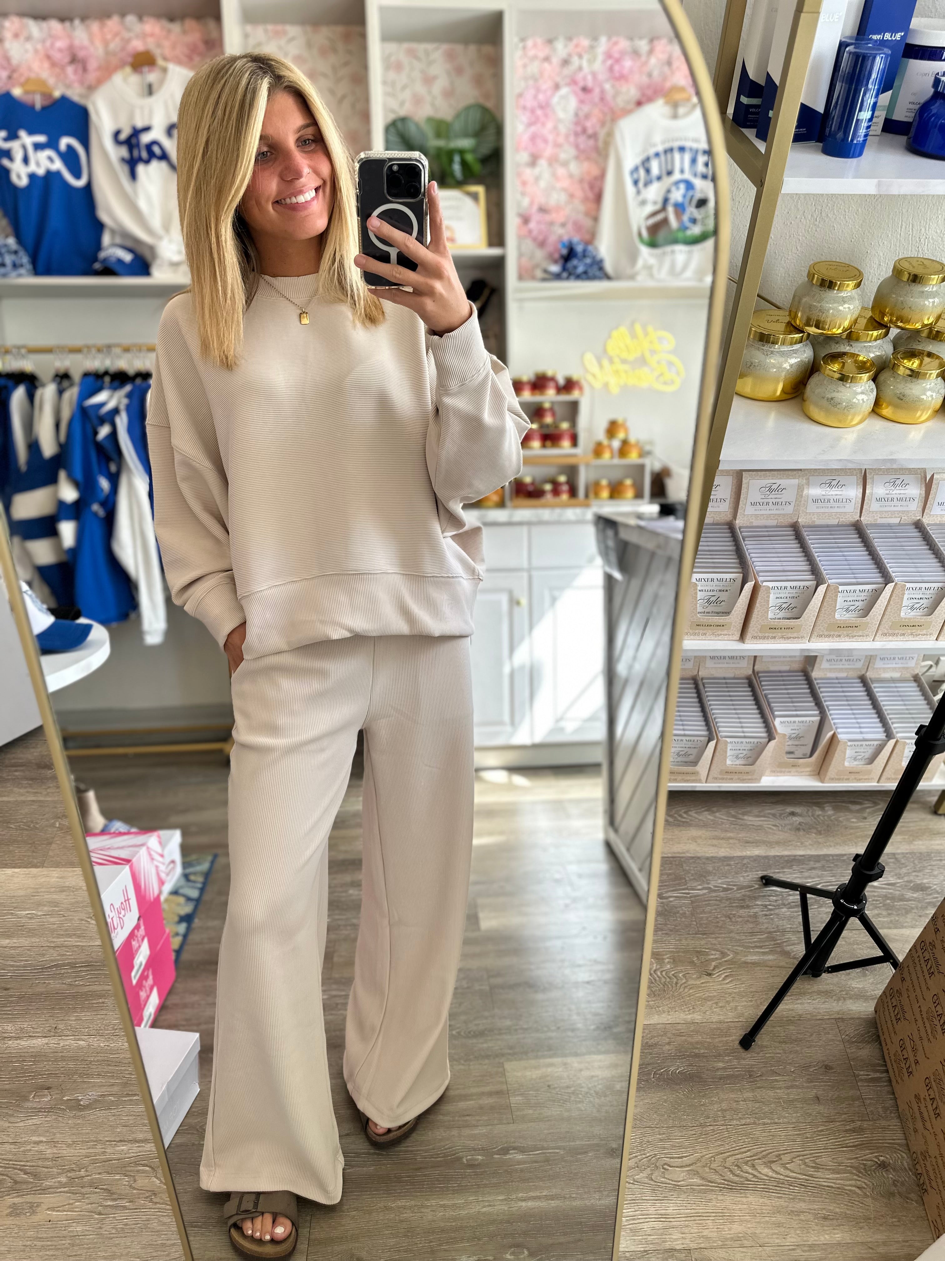 Chloe Round Neck Pullover Set