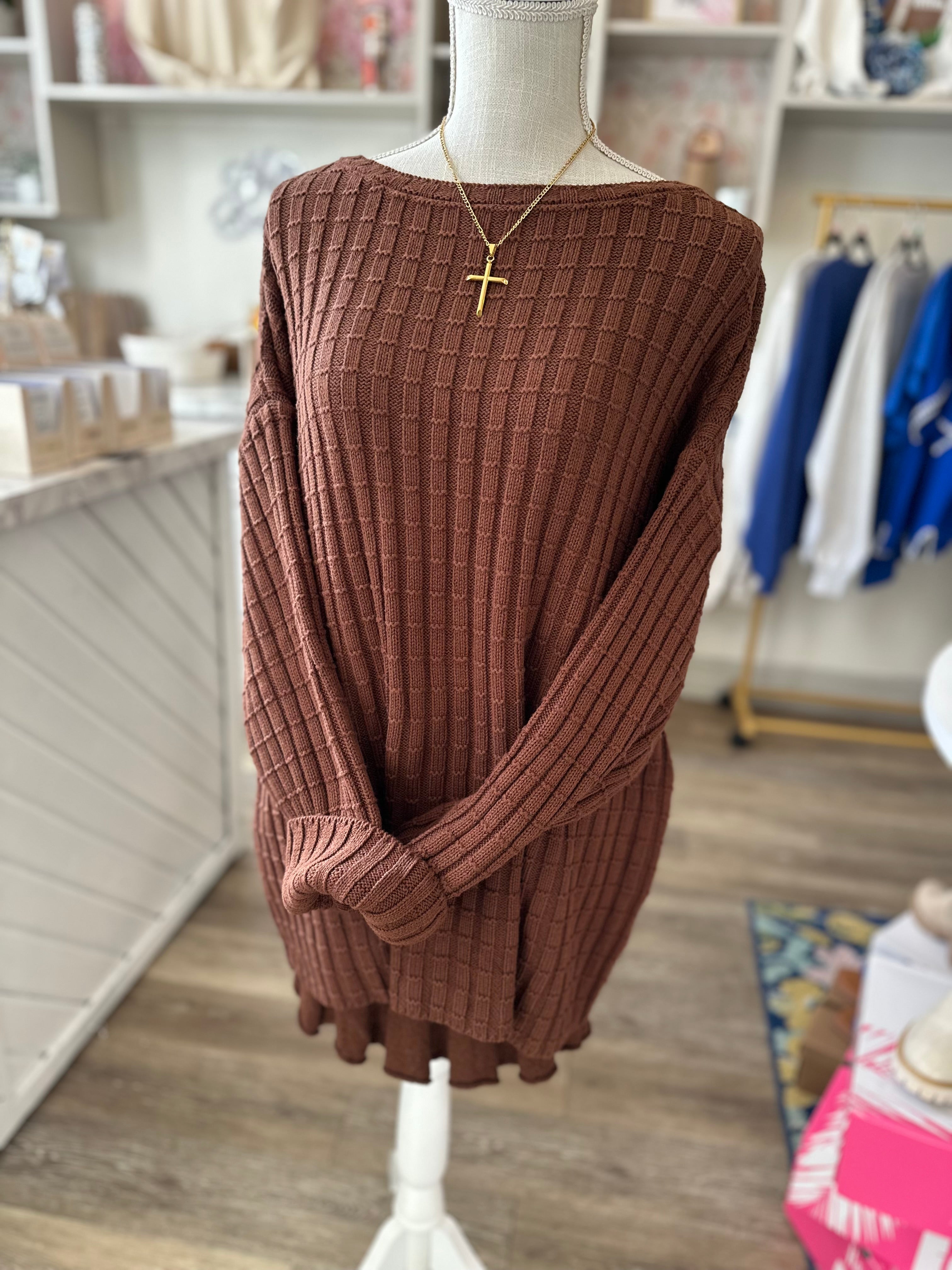 Kyla Long Sleeve Sweater/Skirt Set