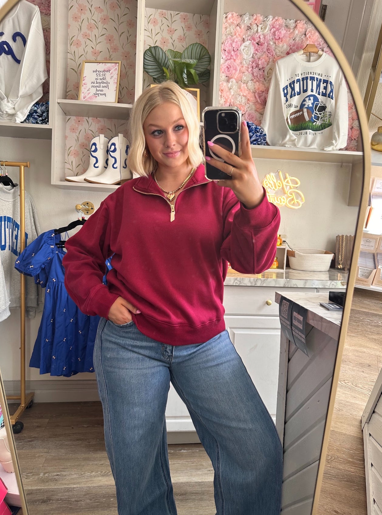 Laurel Fleece Half Zip Pullover