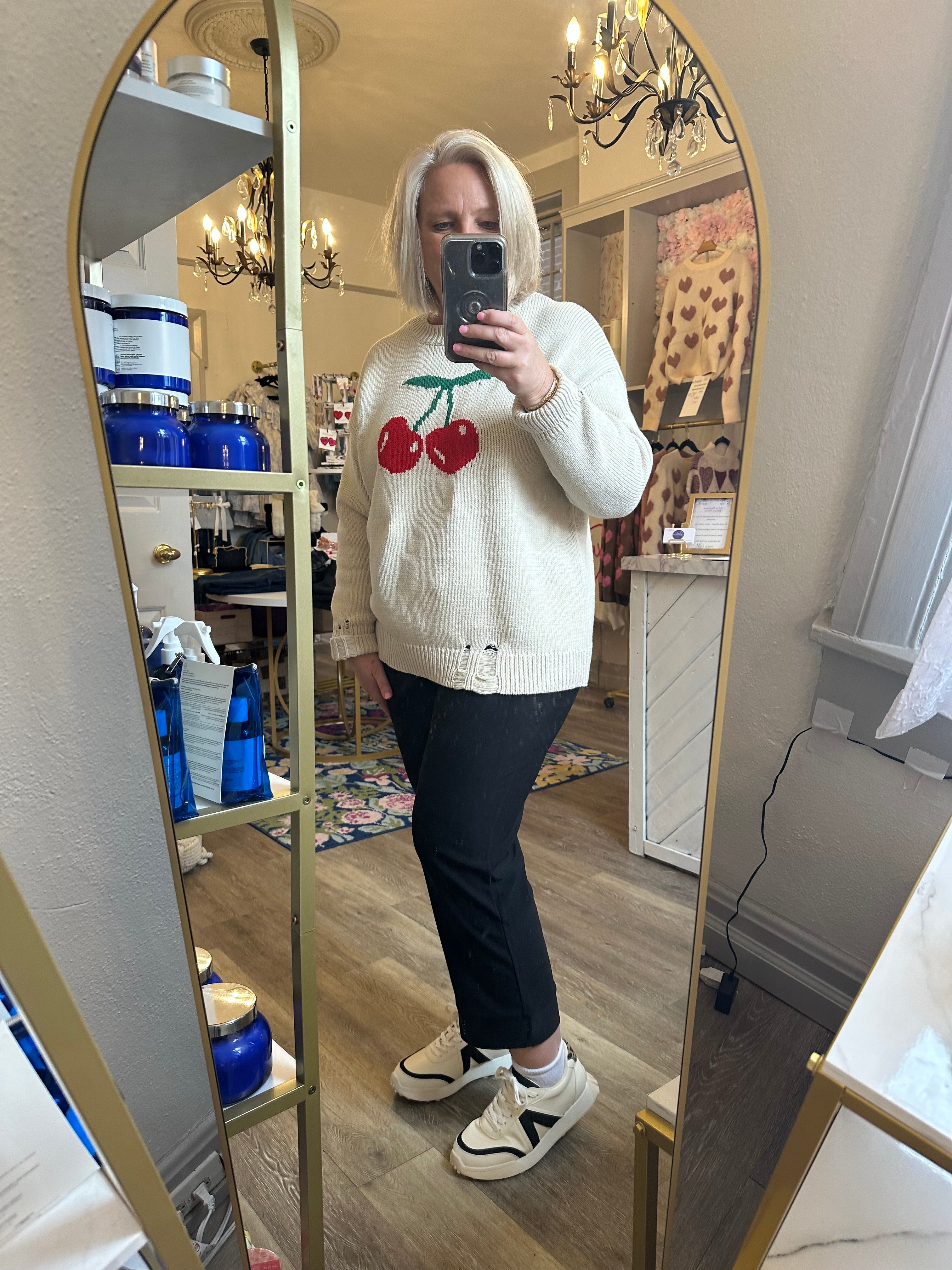 Macy Black Cropped Pants