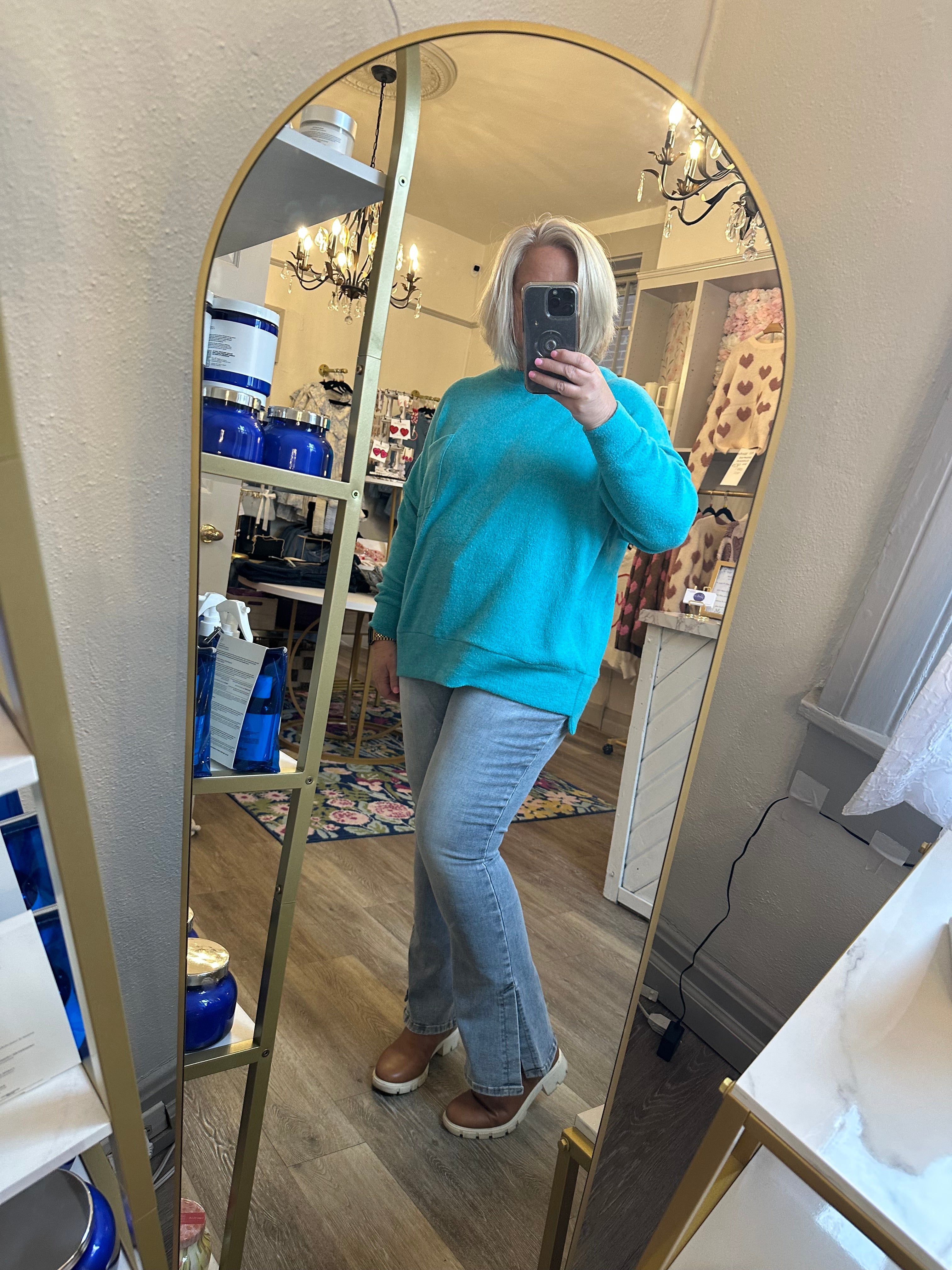 Zoe Light Wash Side Slit Jeans