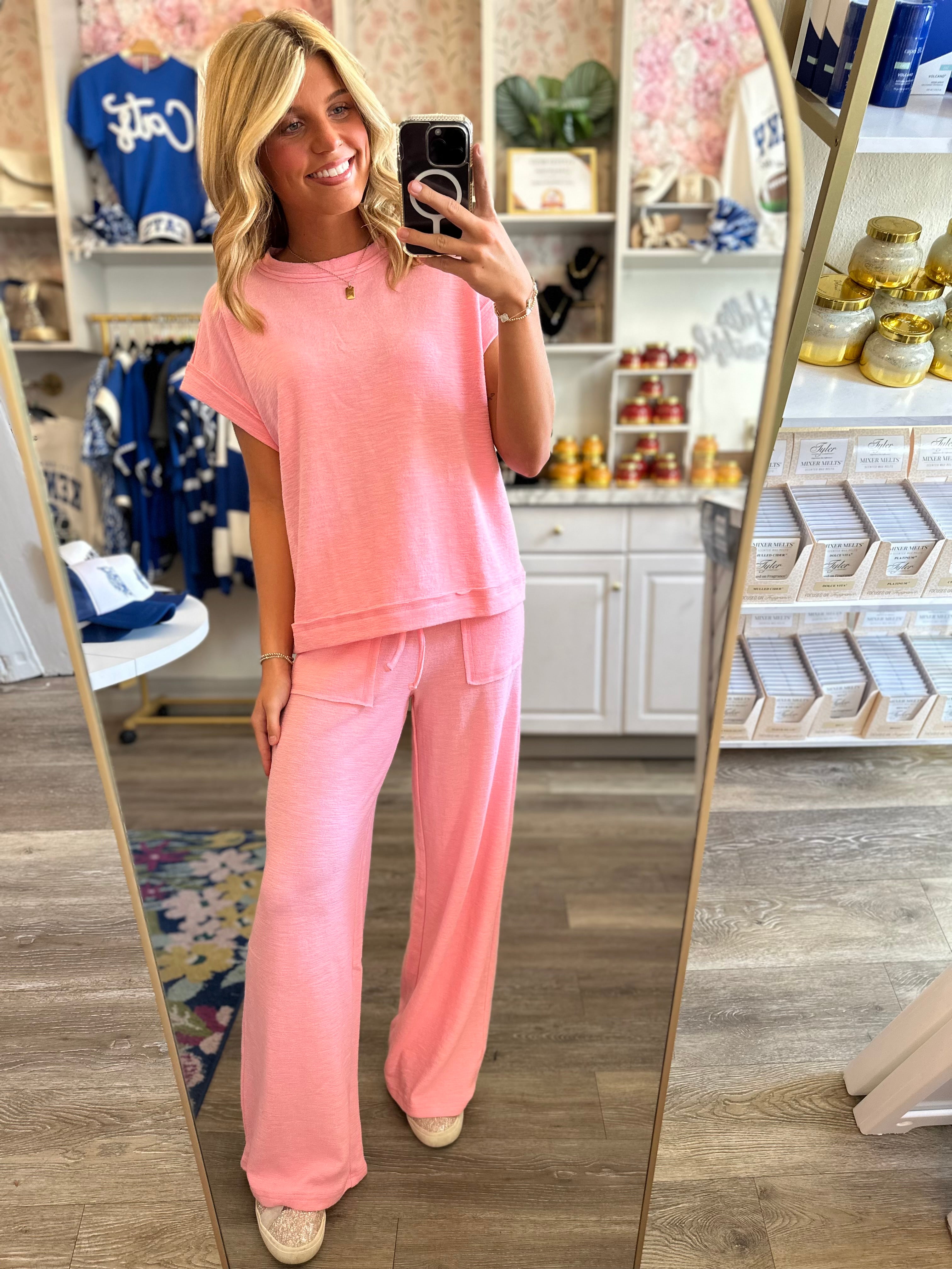 Cindy Slub Short Sleeve Set