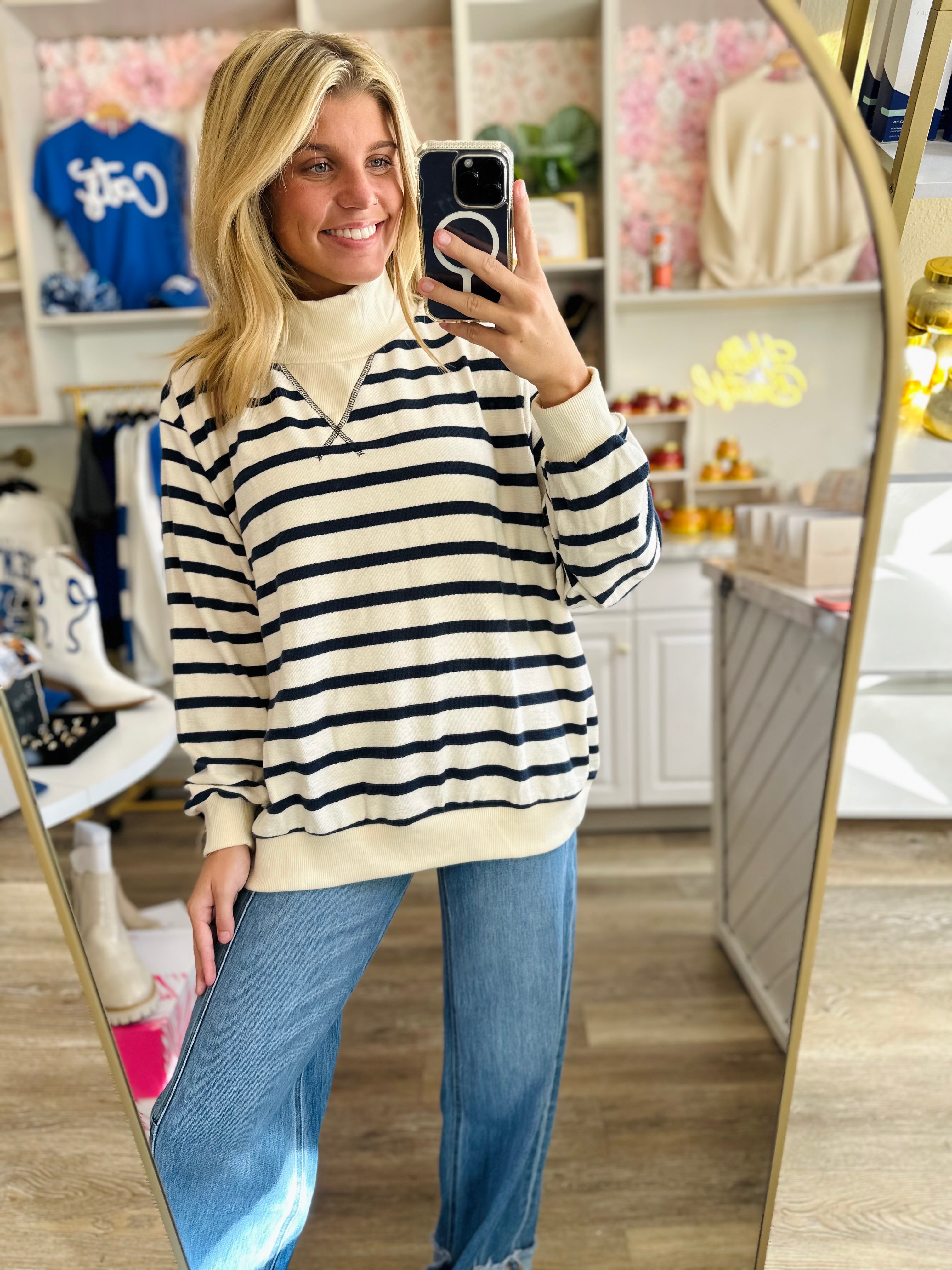 Maddie Striped Tunic Top