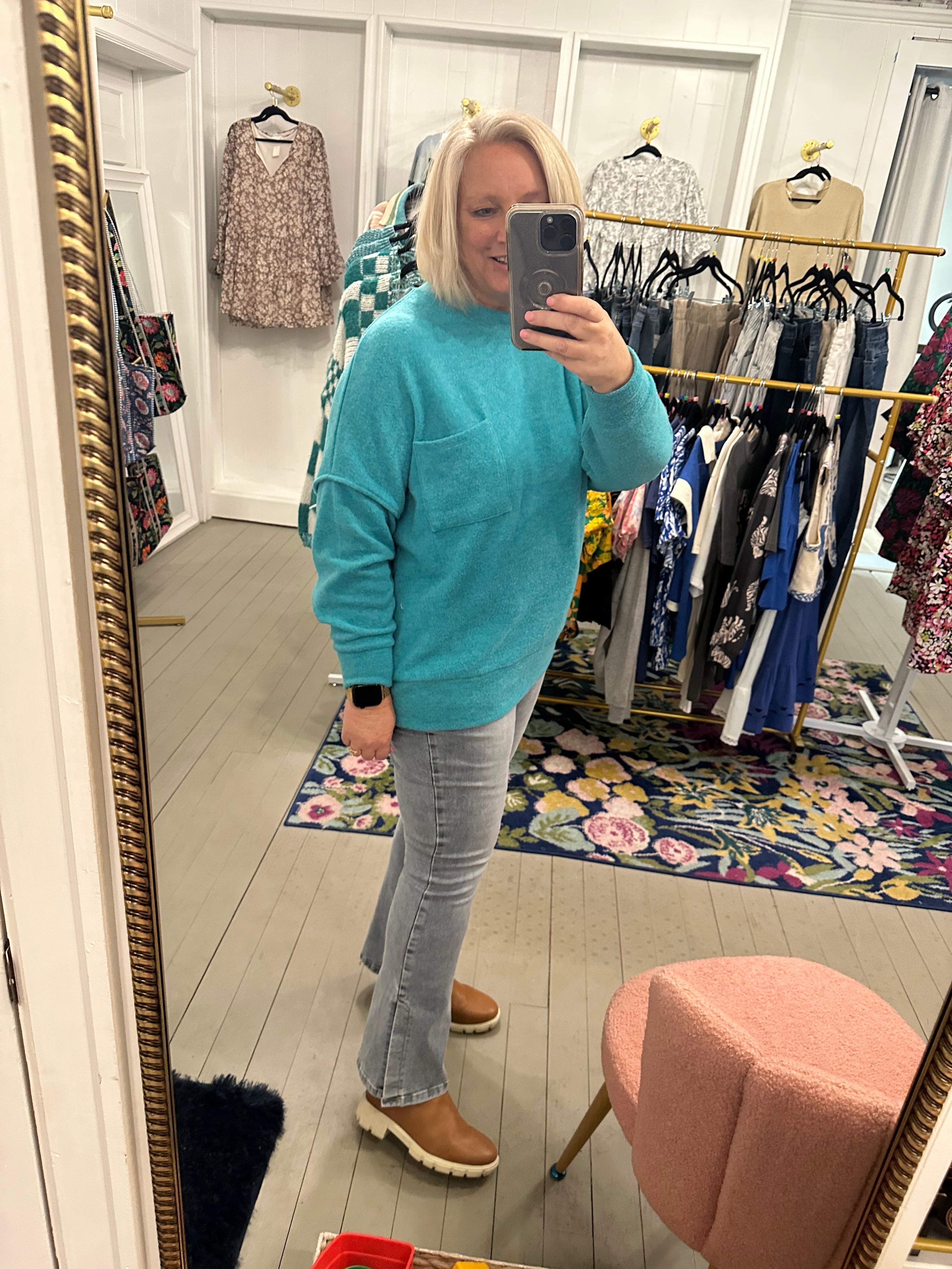 Zoe Light Wash Side Slit Jeans