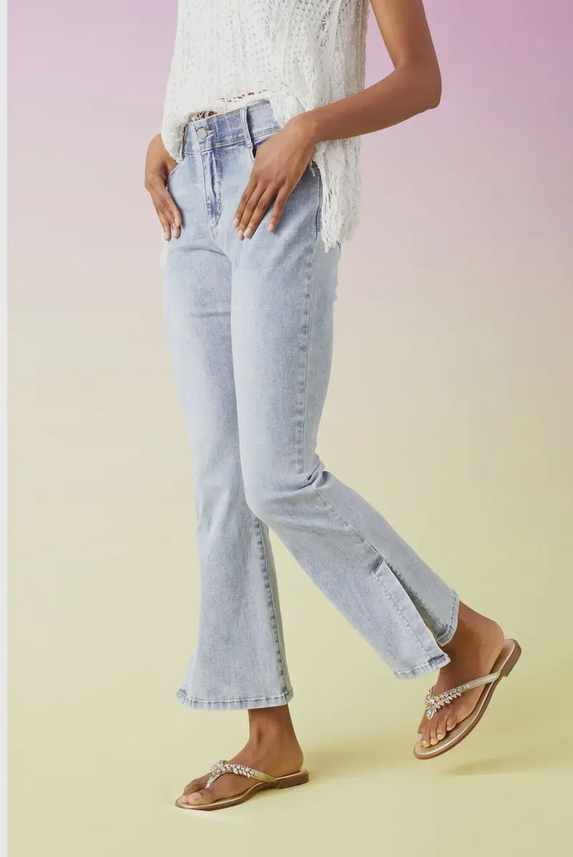 Zoe Light Wash Side Slit Jeans