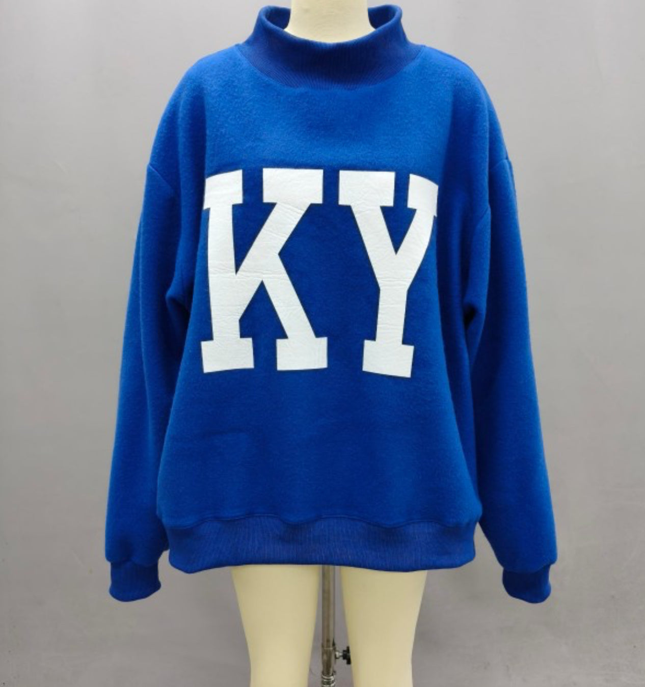 Kentucky/ KY Mock Neck Sweatshirt in Royal Blue