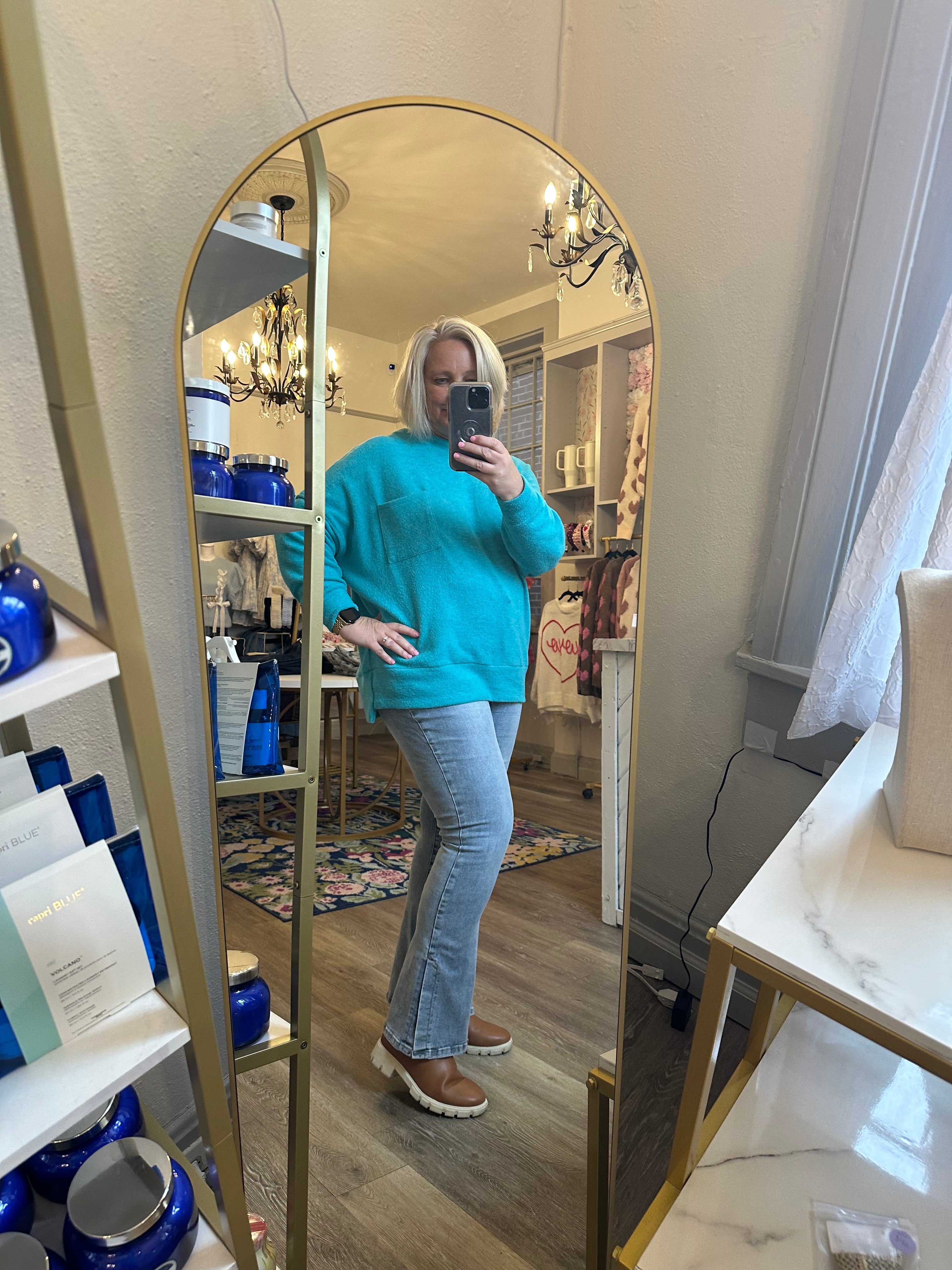 Zoe Light Wash Side Slit Jeans