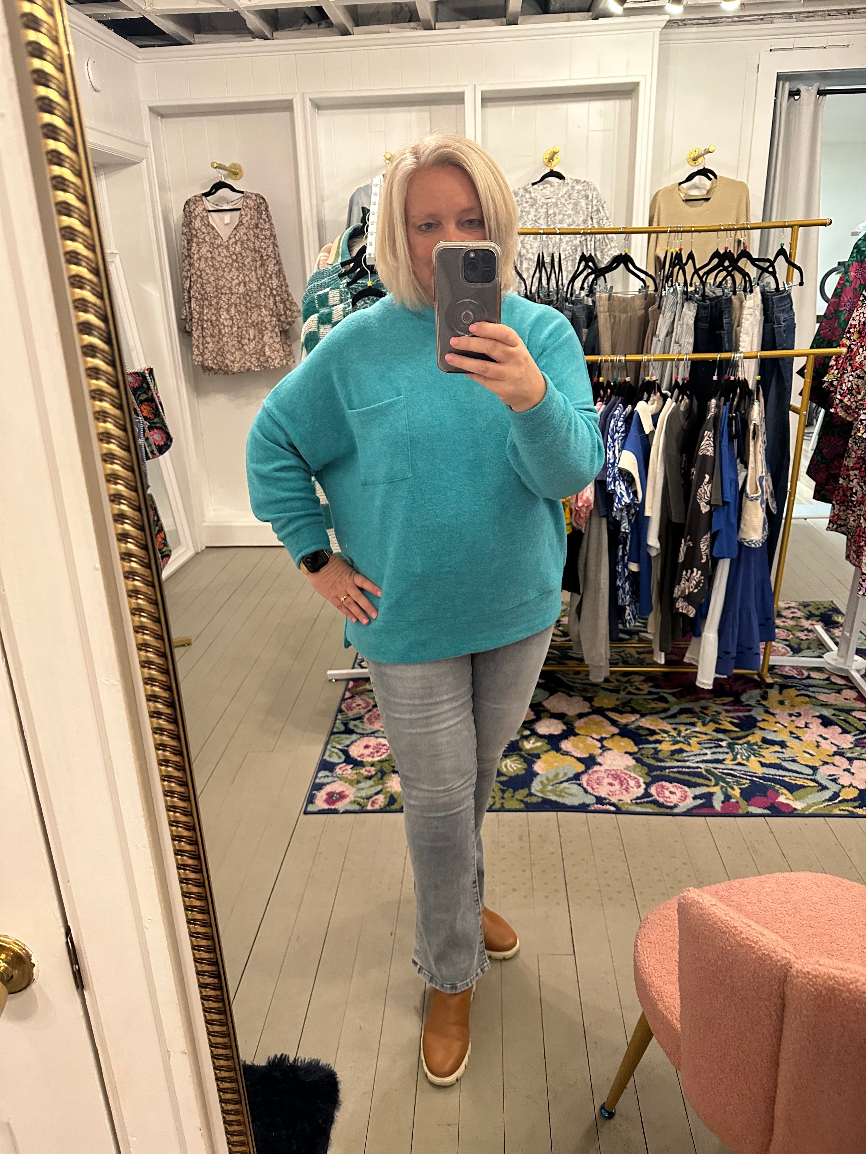 Zoe Light Wash Side Slit Jeans