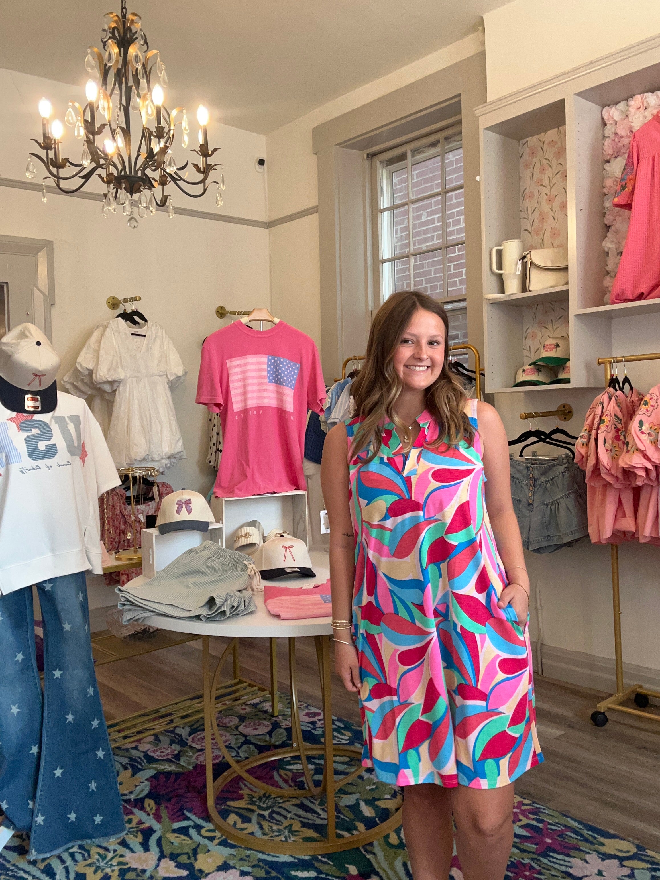 Sanibel Pleated Tank Dress