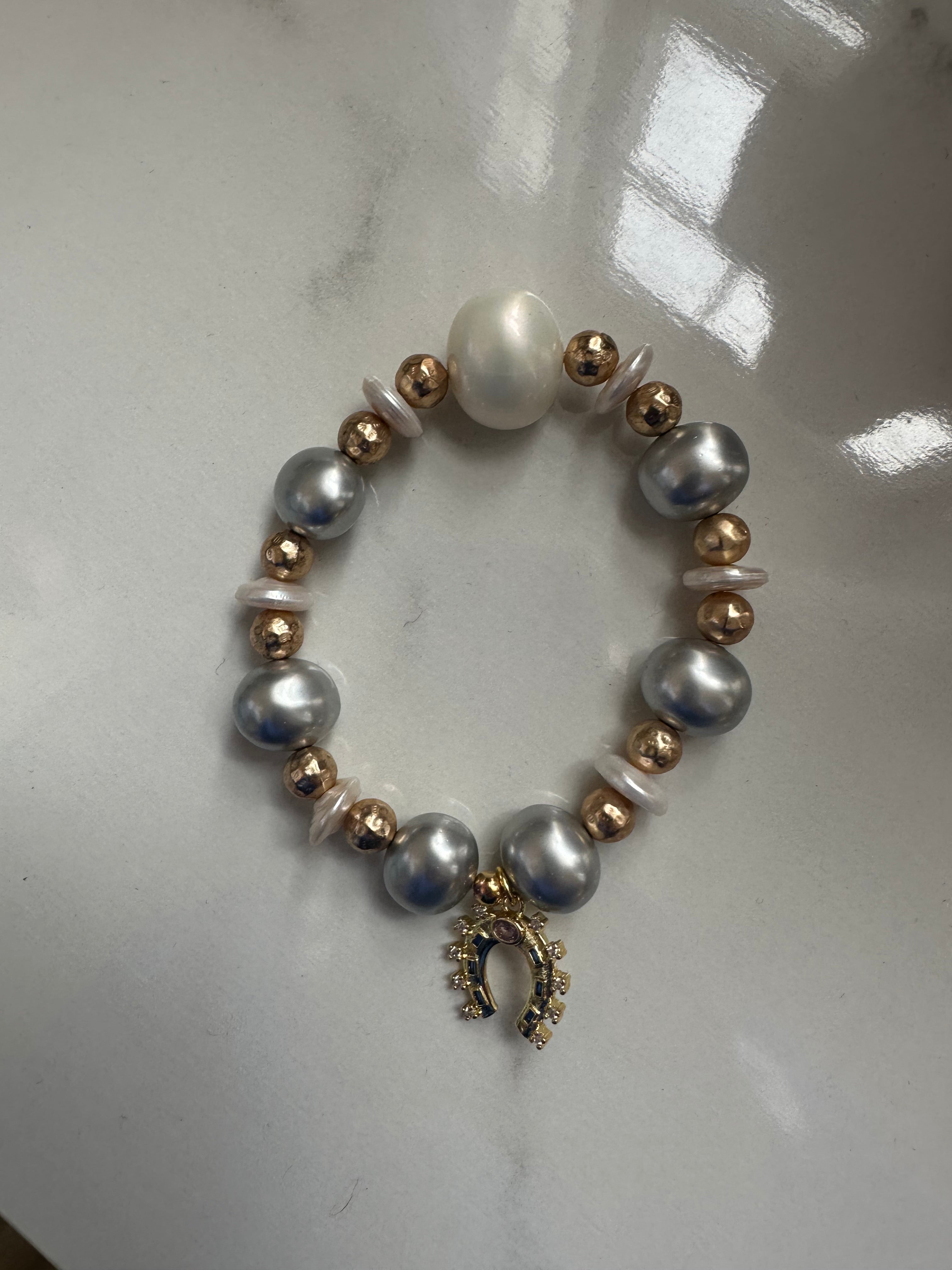 Beaded Horseshoe Bracelet