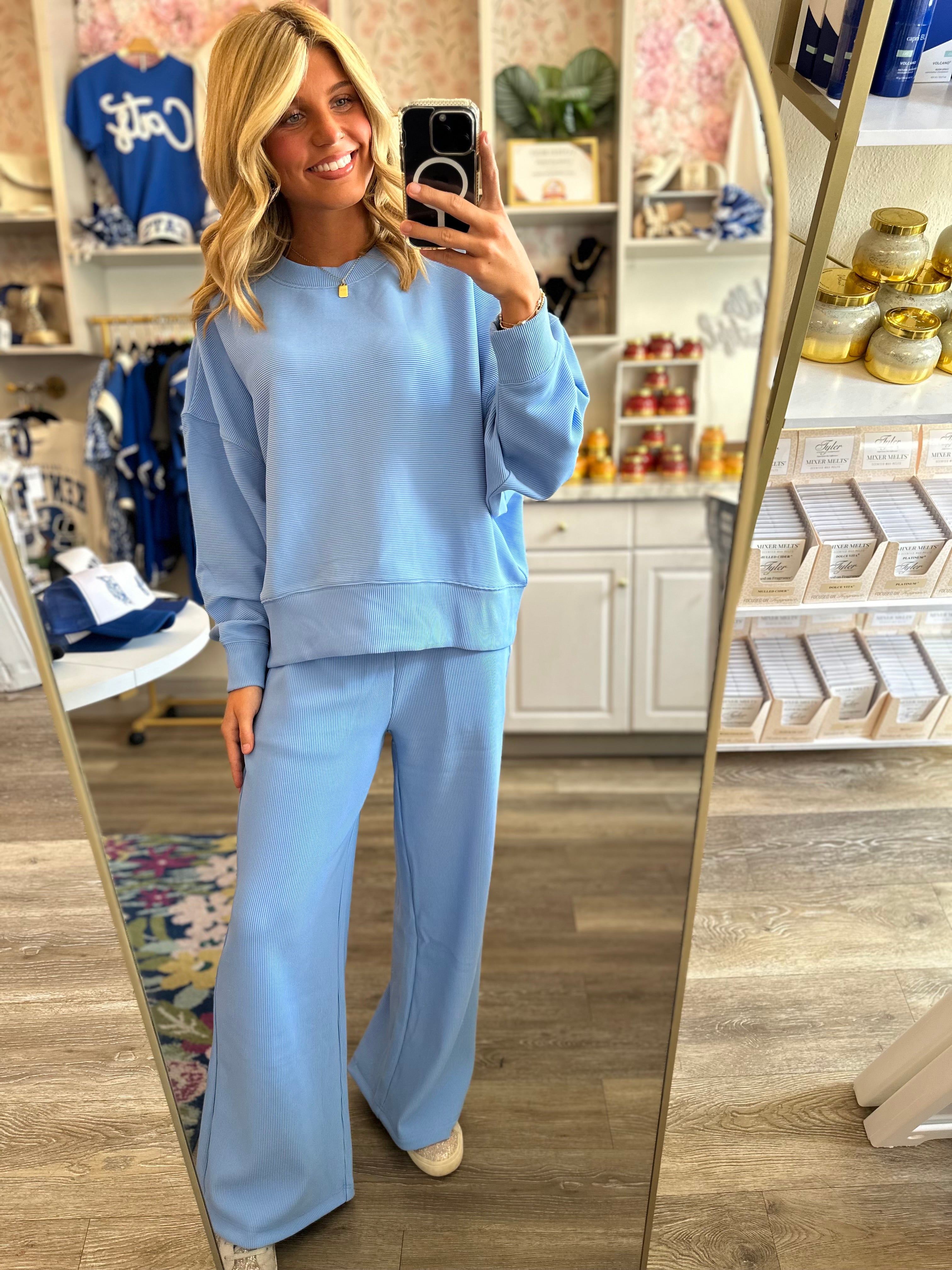 Alayna Round Neck Pullover Set