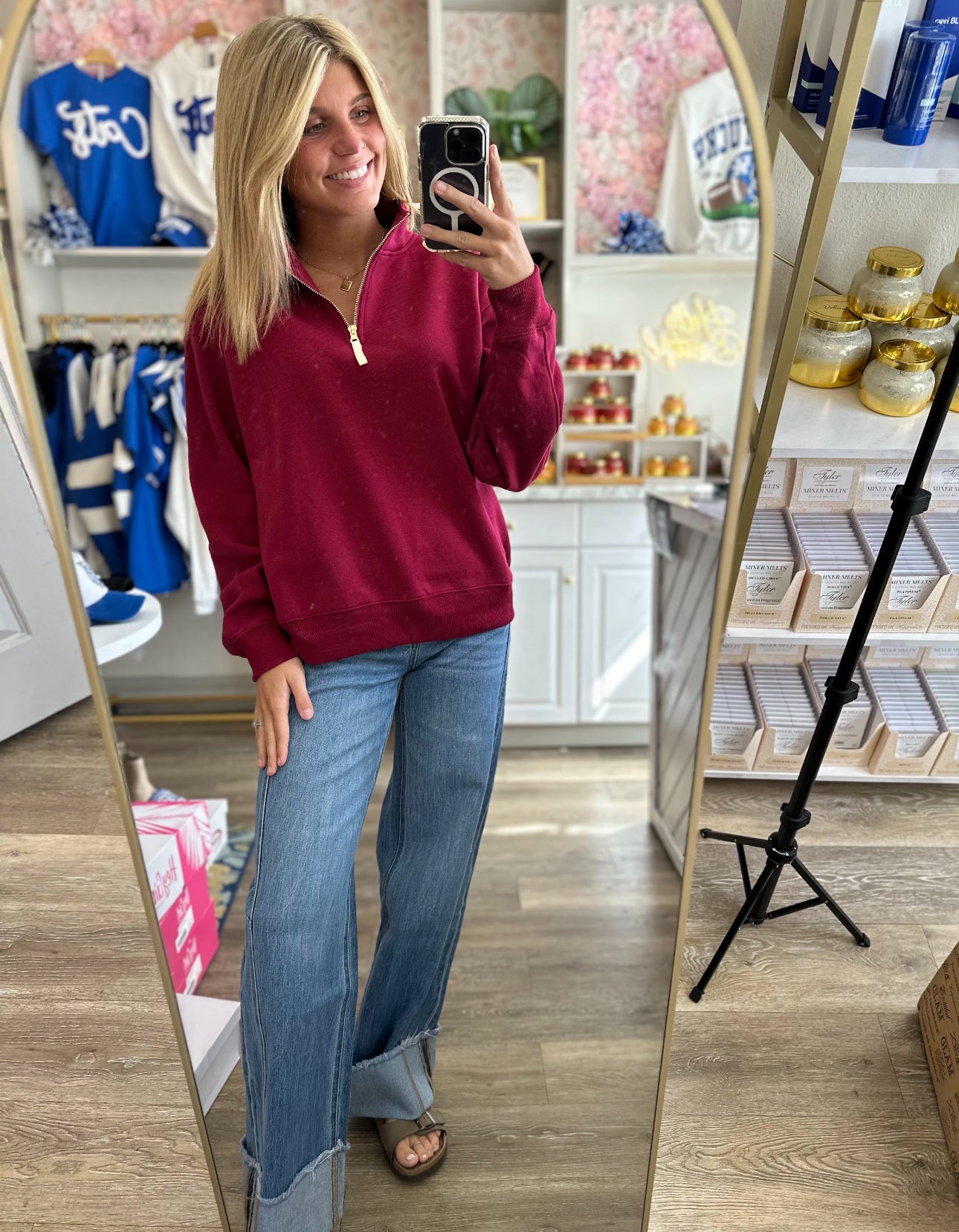 Laurel Fleece Half Zip Pullover