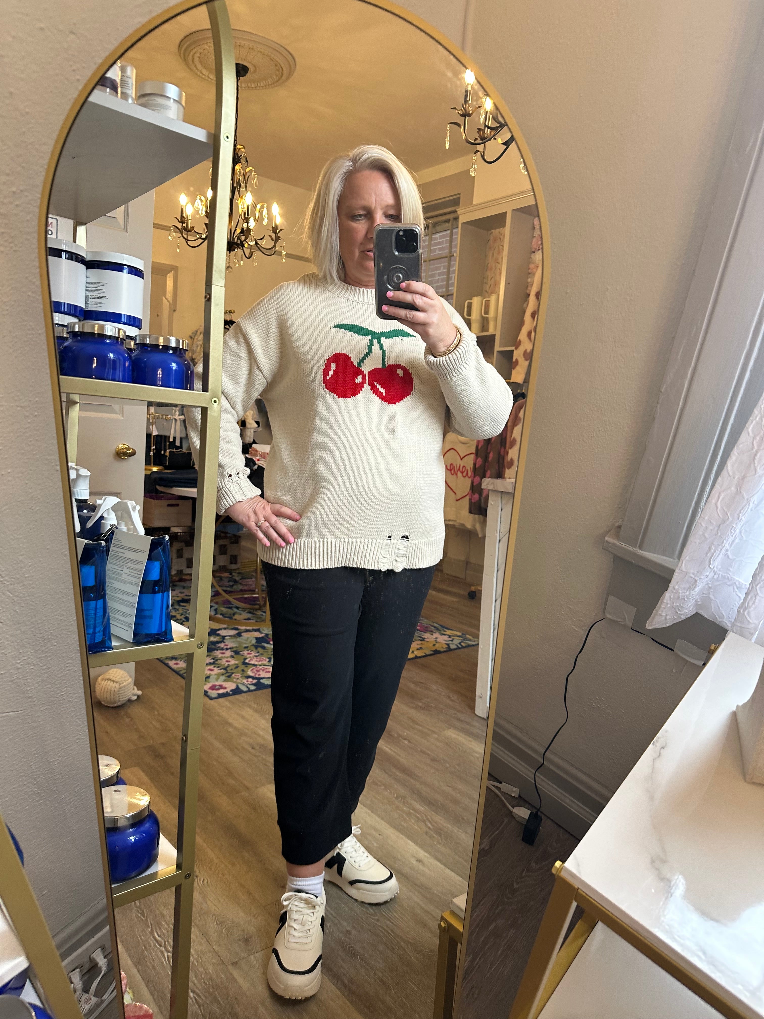 Macy Black Cropped Pants