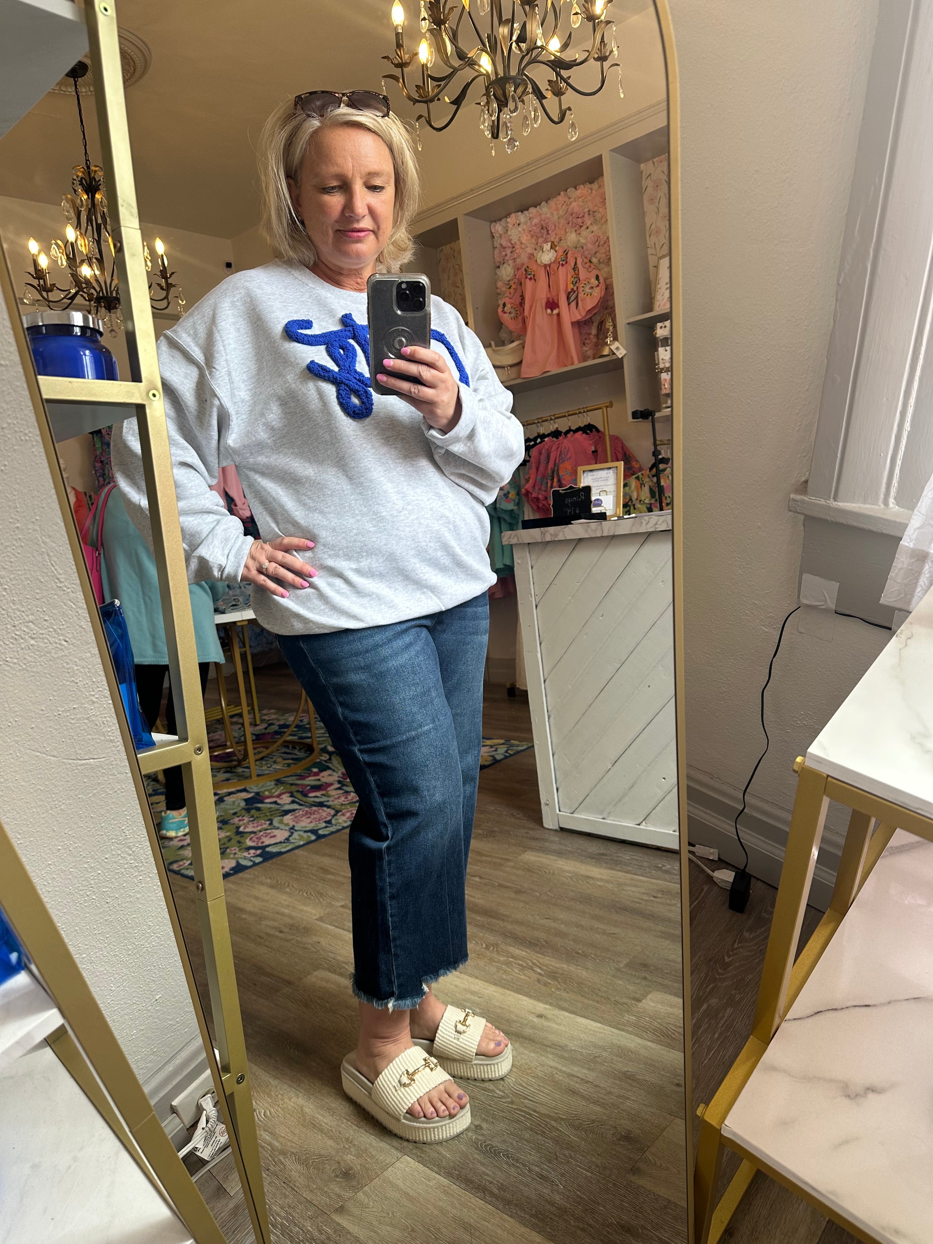 Willow Button Fly Crop Jeans