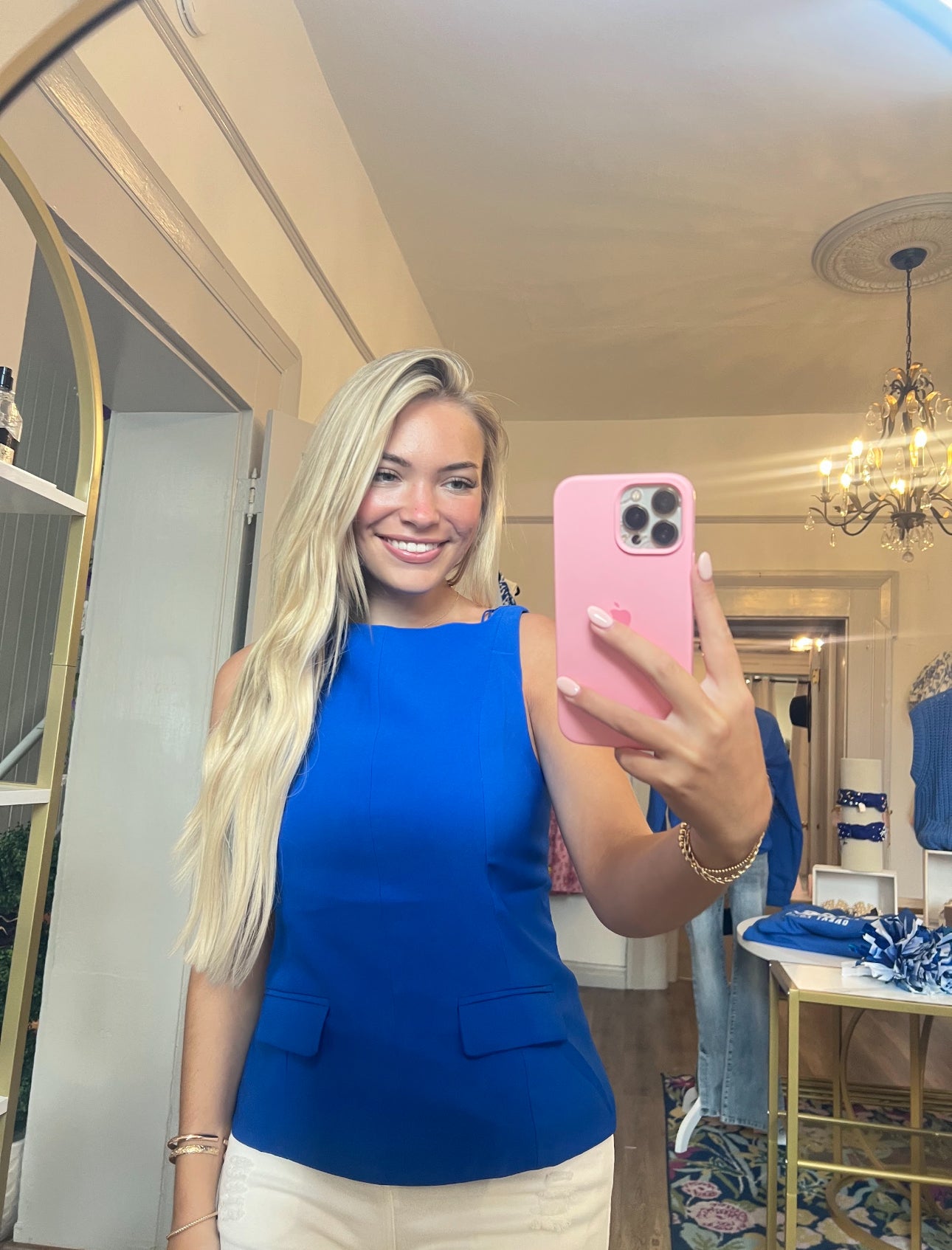 Sideline Royal Blue Tank Top