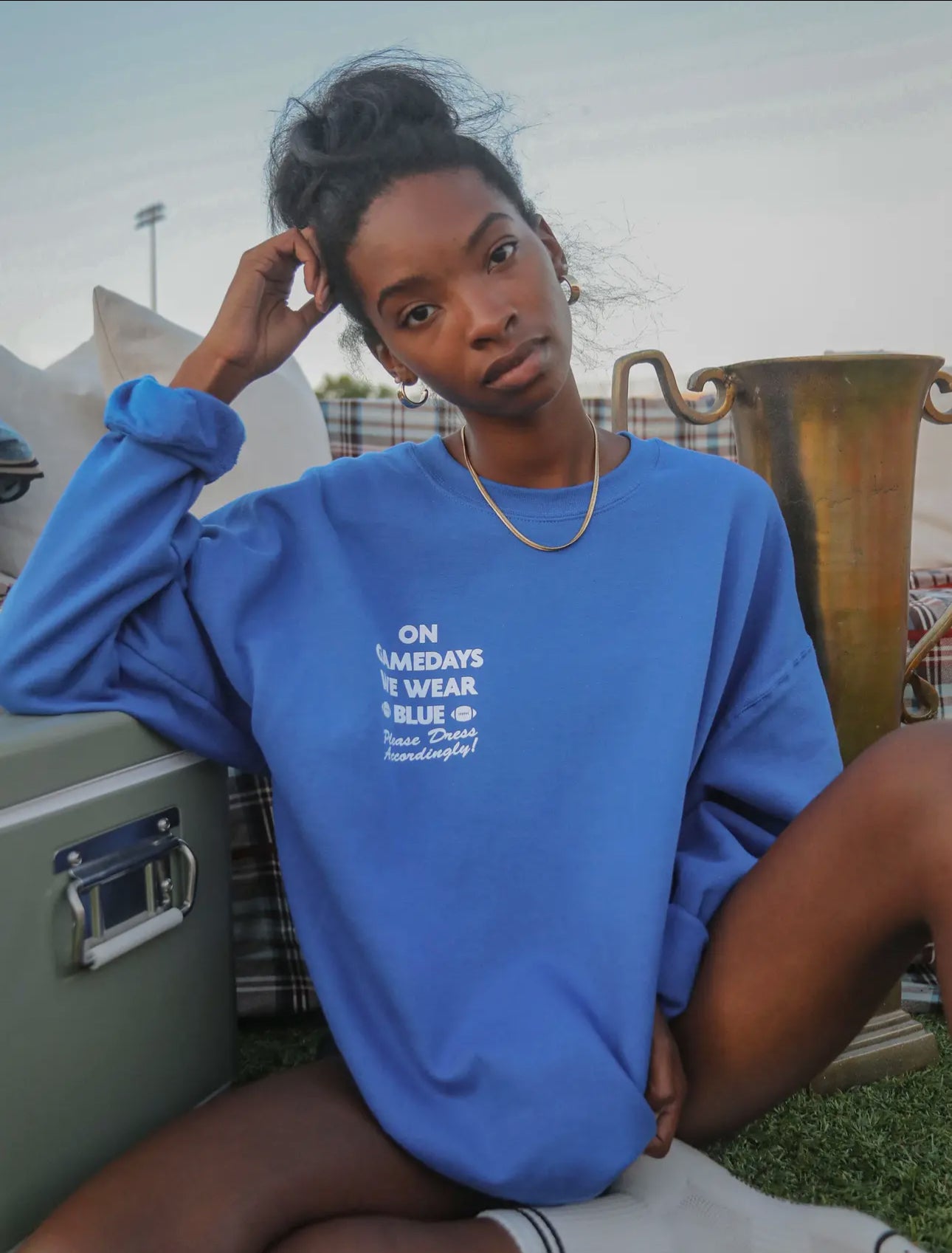 We Wear Blue Sweatshirt